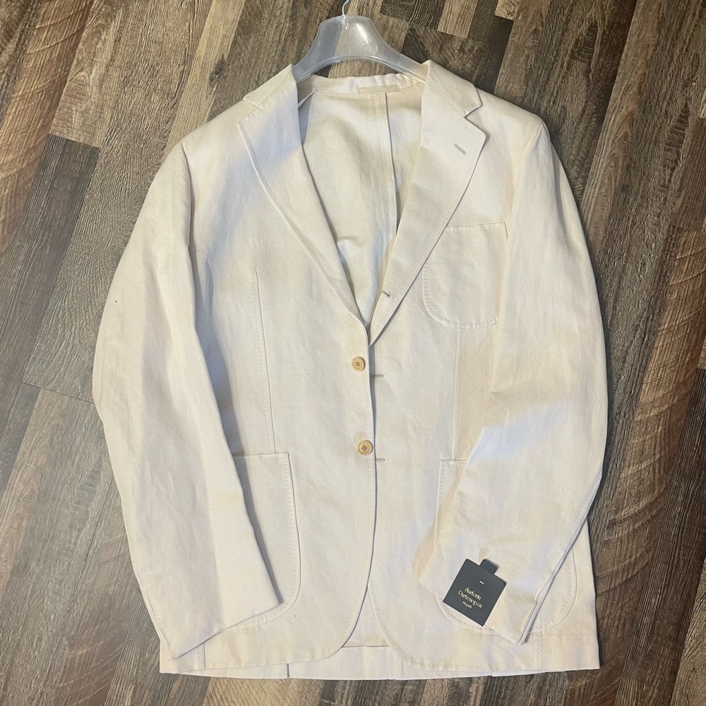 ✨SARTORIA PARTENOPEA ✨ MENS BEIGE BLAZER ✨